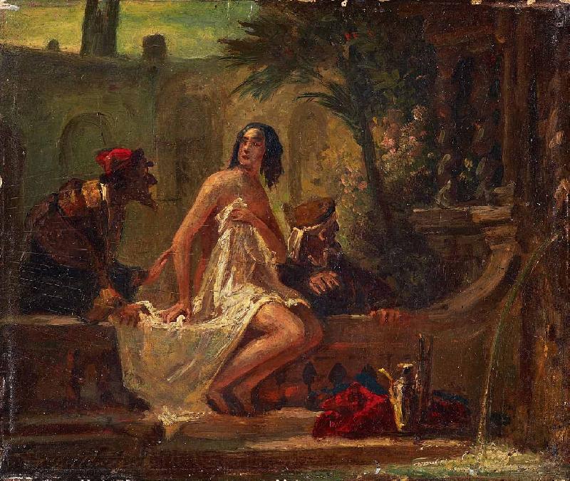 Carl Spitzweg Susanna im Bade Germany oil painting art